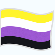  Non binary Flag Emoticon