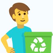 Man Recycling