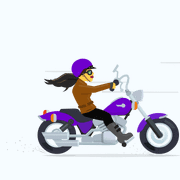 Woman Motorbike